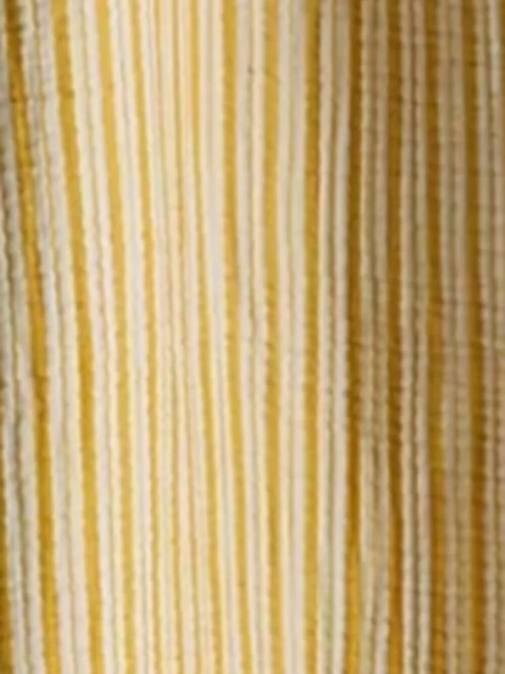 NWT Anthropologie Gauze Cotton Sherpa Ochre Striped Throw Blanket